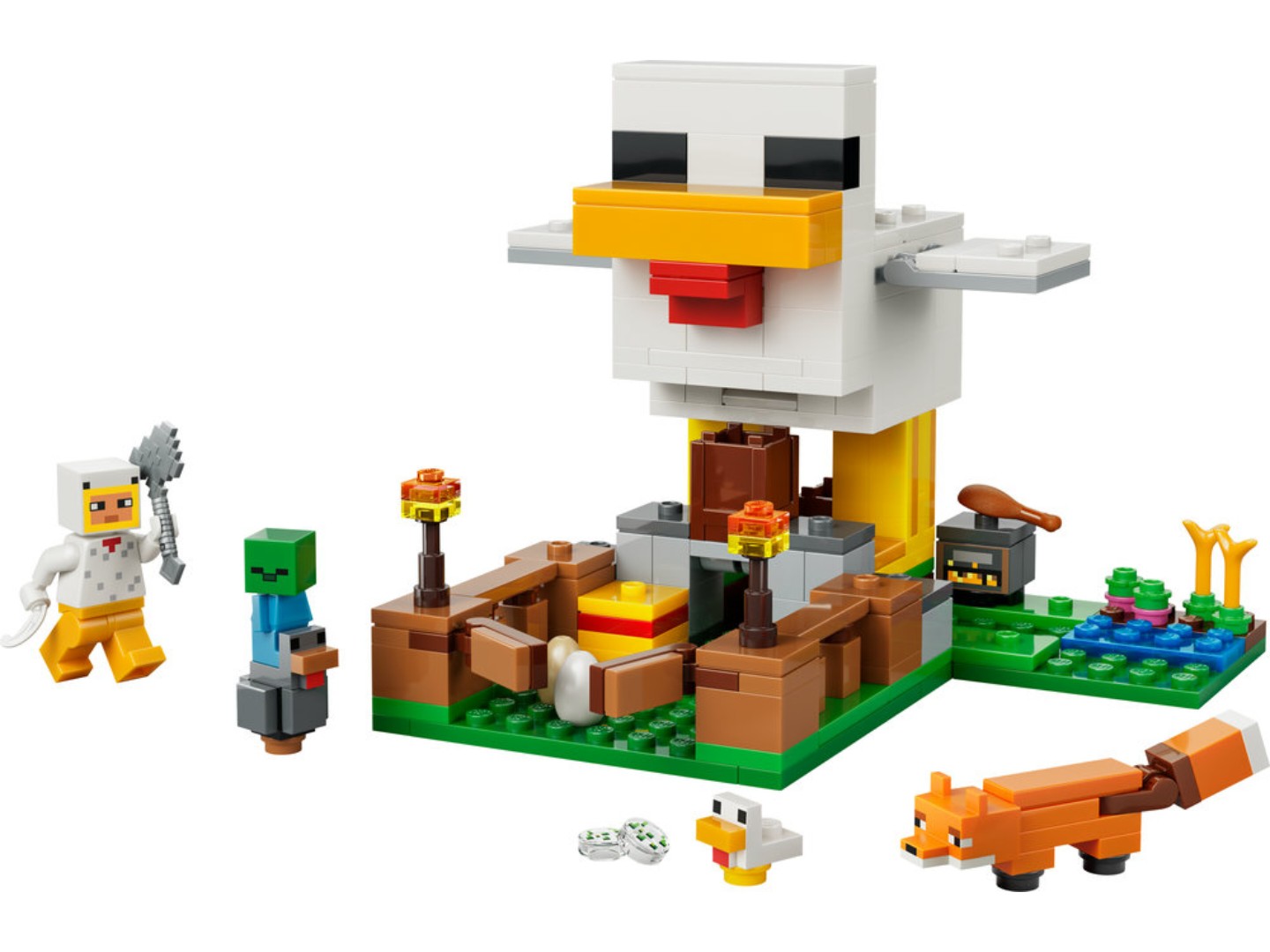 Конструктор LEGO Minecraft Куряча ферма (21585) — фото 3