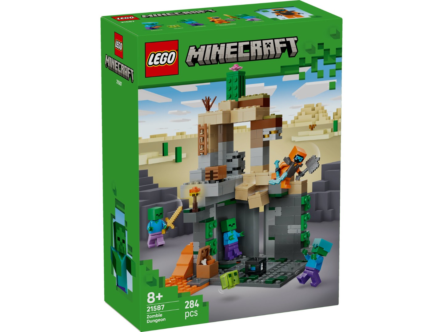 Конструктор LEGO Minecraft Підземелля зомбі (21587) — фото 9
