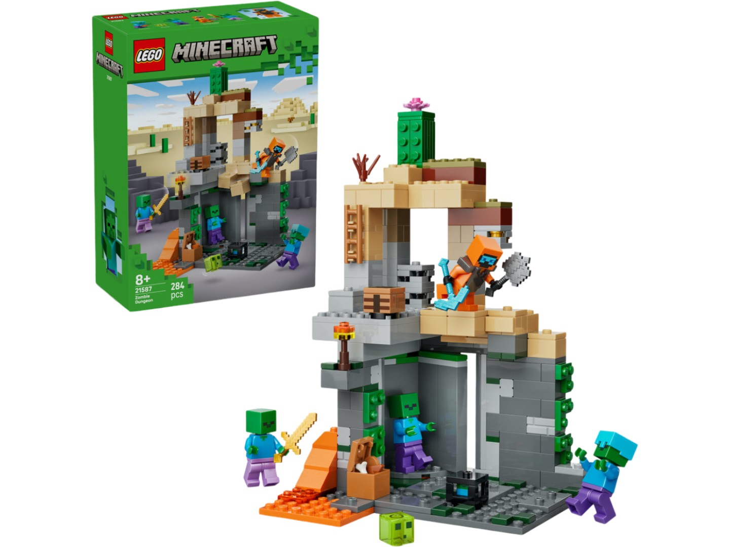 Конструктор LEGO Minecraft Підземелля зомбі (21587) — фото 1