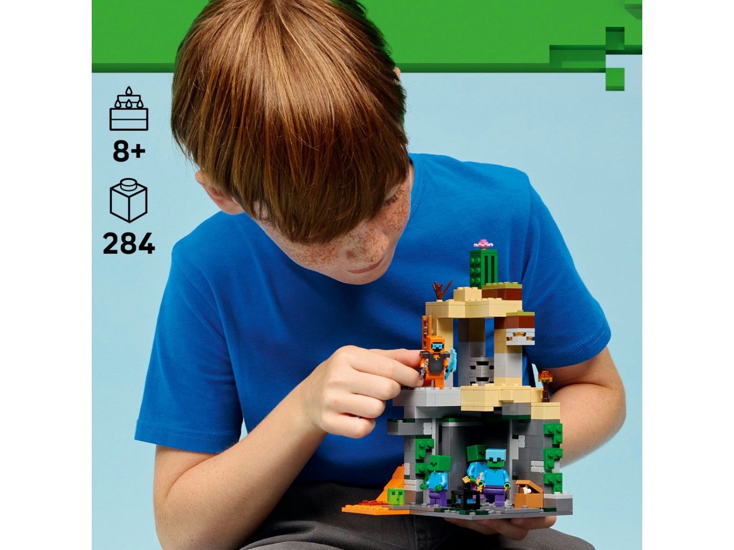 Конструктор LEGO Minecraft Підземелля зомбі (21587) — фото 4