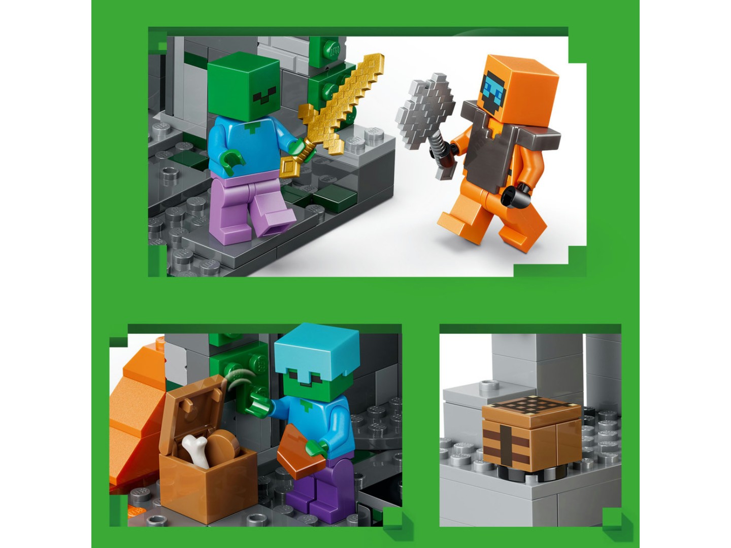 Конструктор LEGO Minecraft Підземелля зомбі (21587) — фото 5