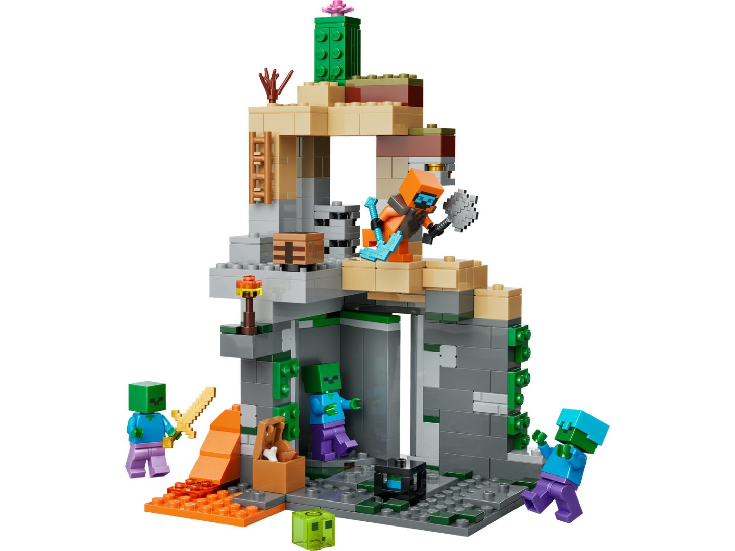 Конструктор LEGO Minecraft Підземелля зомбі (21587) — фото 3