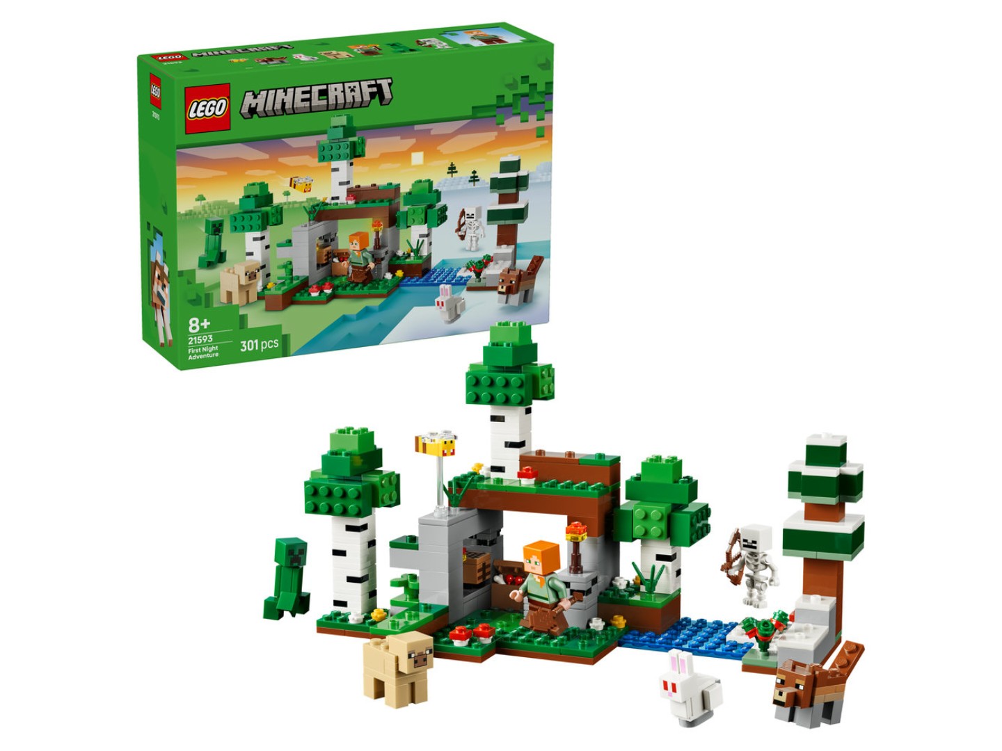 Конструктор LEGO Minecraft Пригода першої ночі (21593)