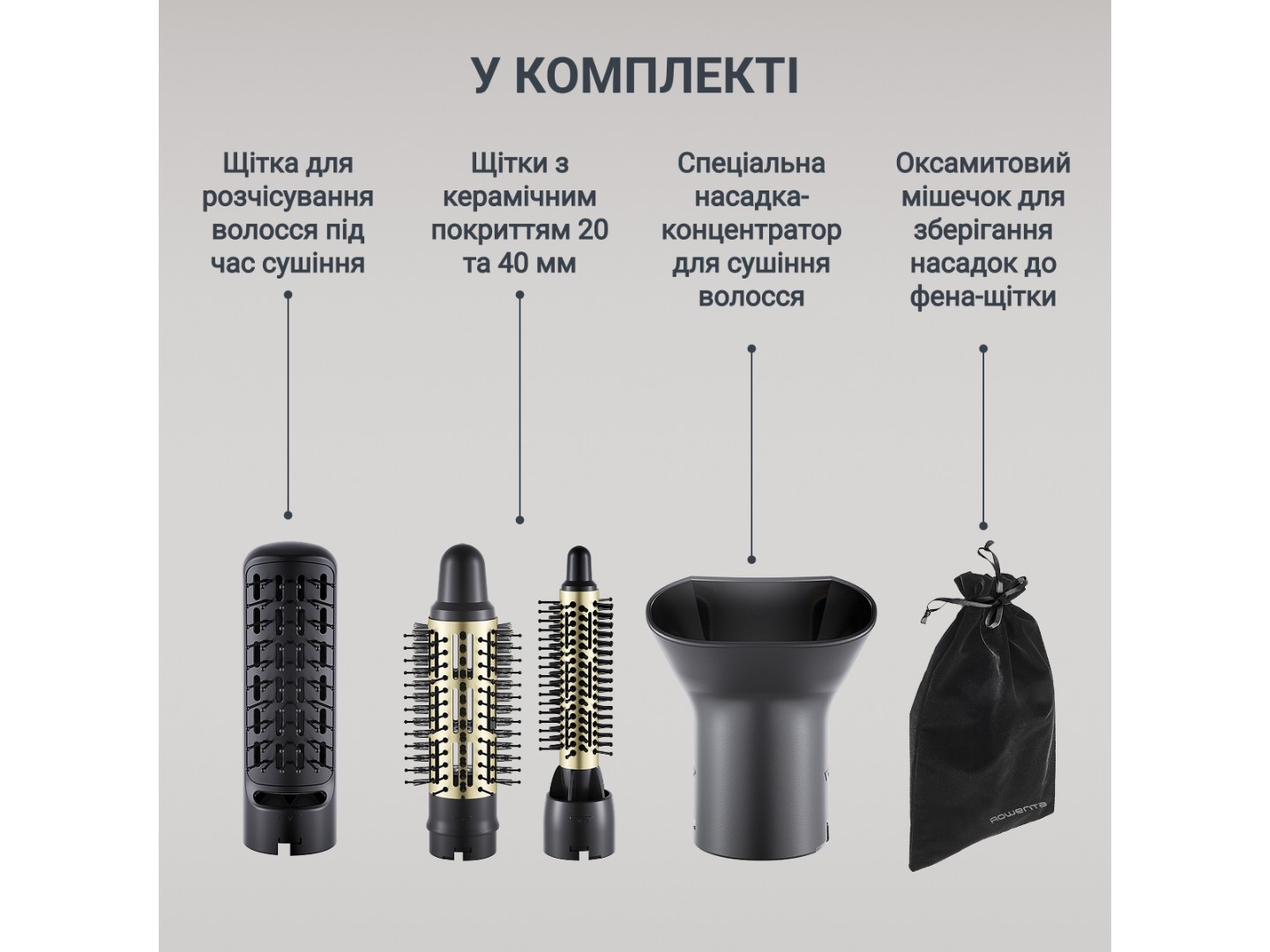 Фен-щітка Rowenta CF6330F0 — фото 3