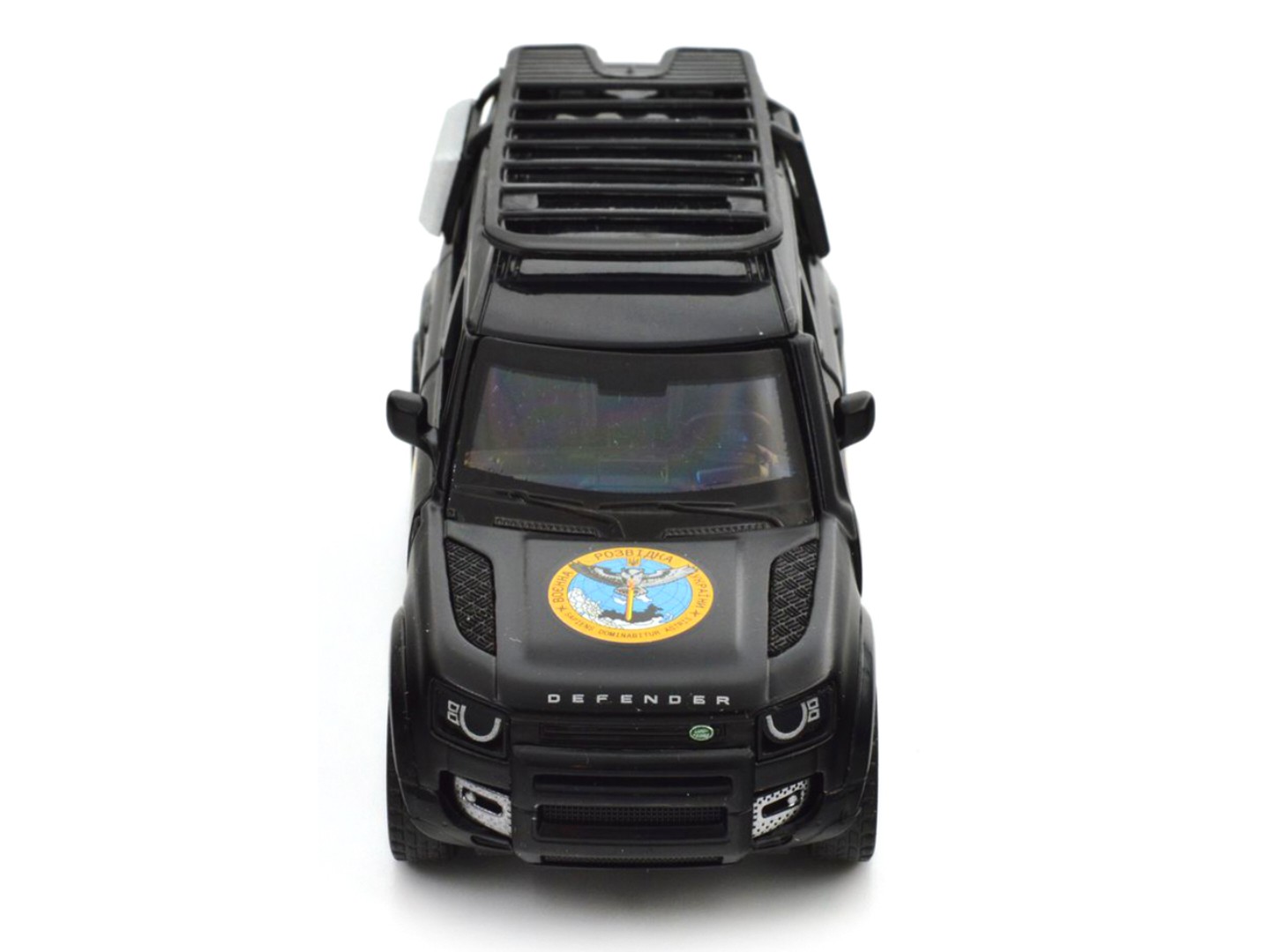 Наземна військова техніка TechnoDrive Шеврони Героїв LAND ROVER DEFENDER 110 ГУР МО (250364M) — фото 8