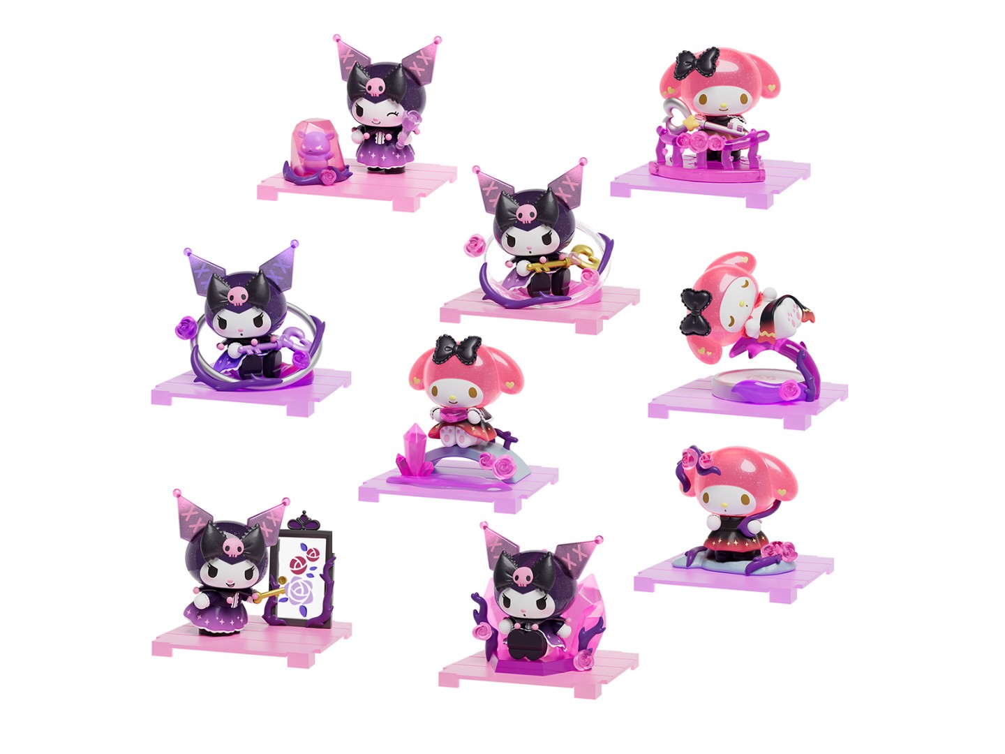 Ігрова фігурка-сюрприз Pop Top KUROMI & MY MELODY – КВІТКОВА ТАЄМНИЦЯ в асортименті (25WH-003) — фото 2