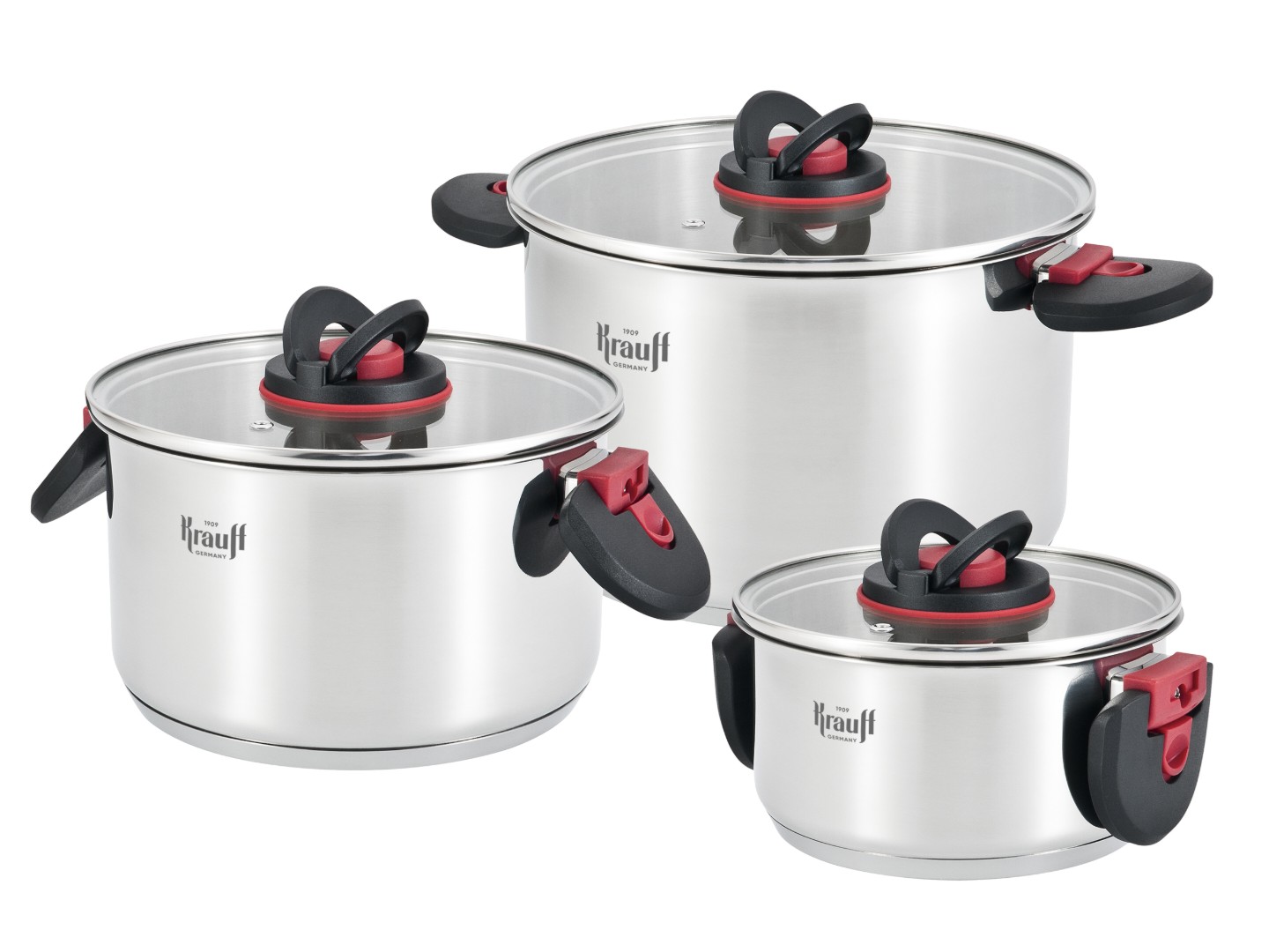 Набір каструль Krauff Prime Chef 6 пр. (26-303-017)