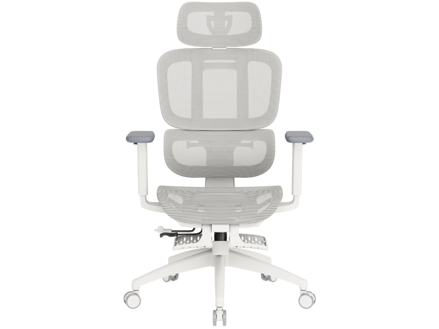 Крісло офісне OfficePro Skyline Footrest (OC750-W-LG-LG) White/Light Gray — фото 16