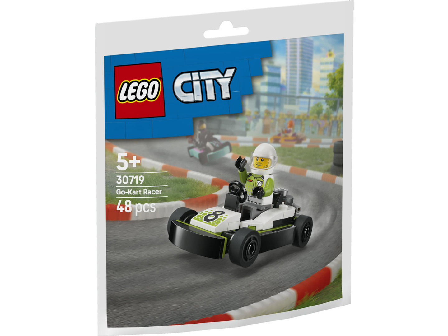 Конструктор LEGO City Гонщик на картингу (30719) — фото 1