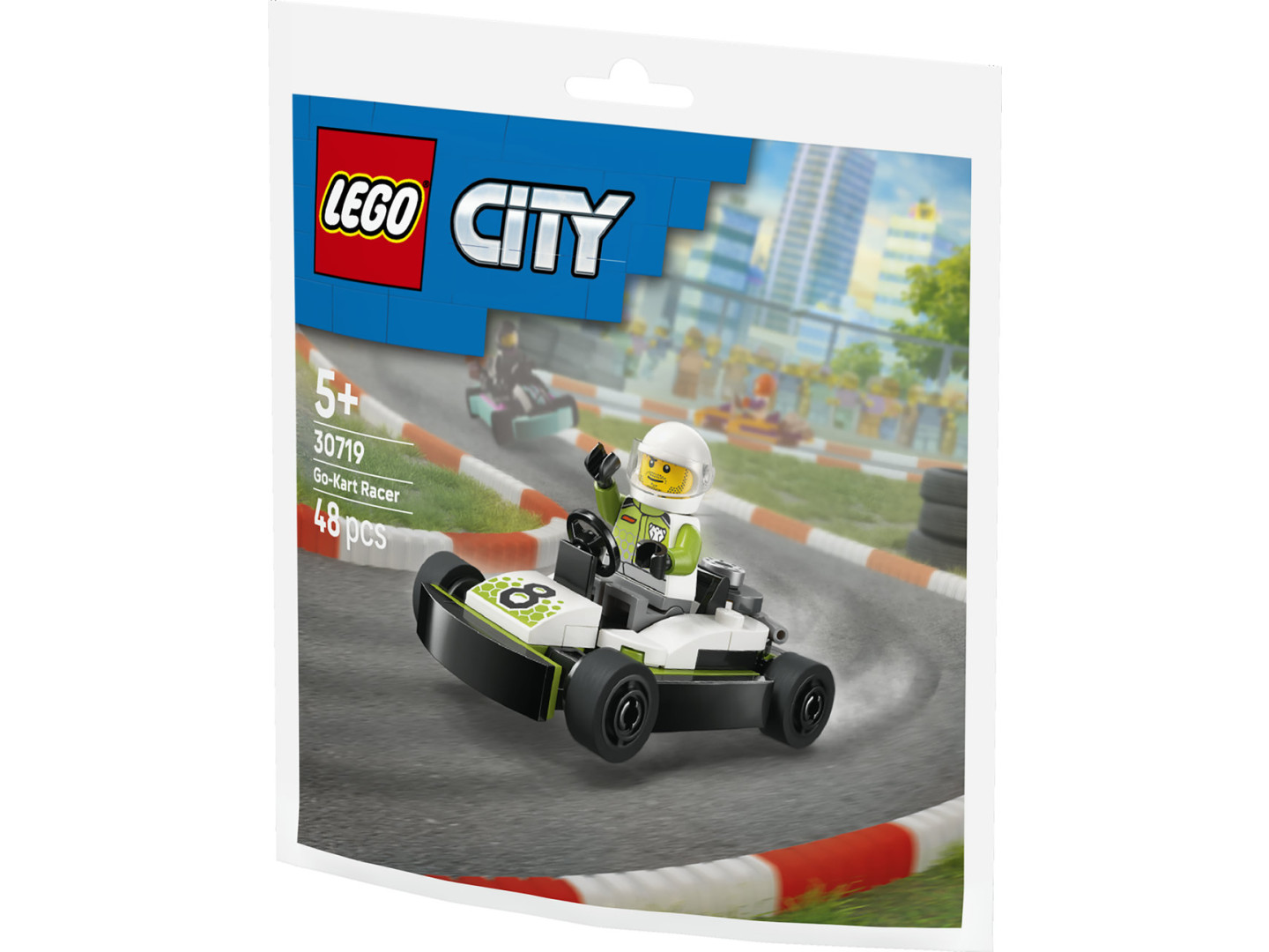 Конструктор LEGO City Гонщик на картингу (30719) — фото 5