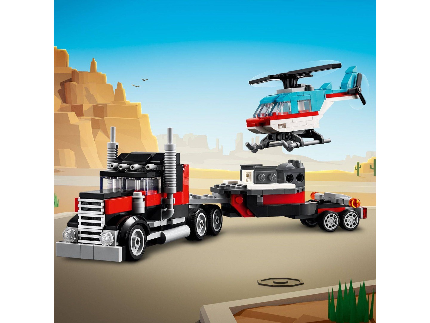 Конструктор LEGO Creator Бортова вантажівка з гелікоптером (31146) — фото 5