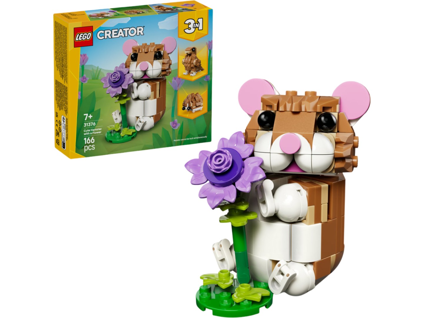 Конструктор LEGO Creator Чарівний хом'як з квіткою (31376) — фото 1
