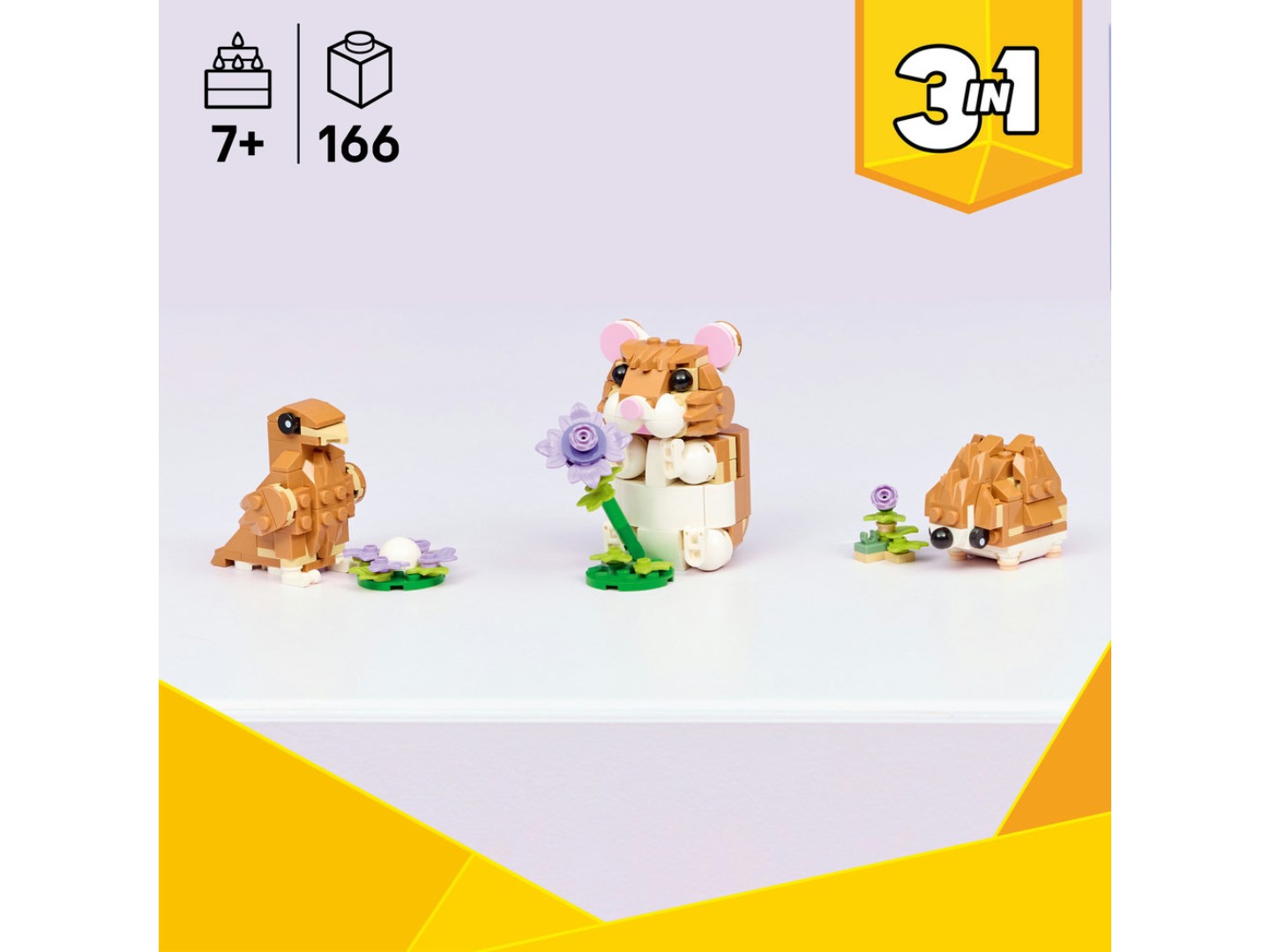 Конструктор LEGO Creator Чарівний хом'як з квіткою (31376) — фото 4