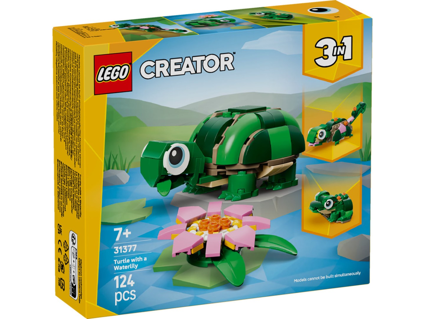Конструктор LEGO Creator Черепаха з квіткою водяної лілії (31377) — фото 10
