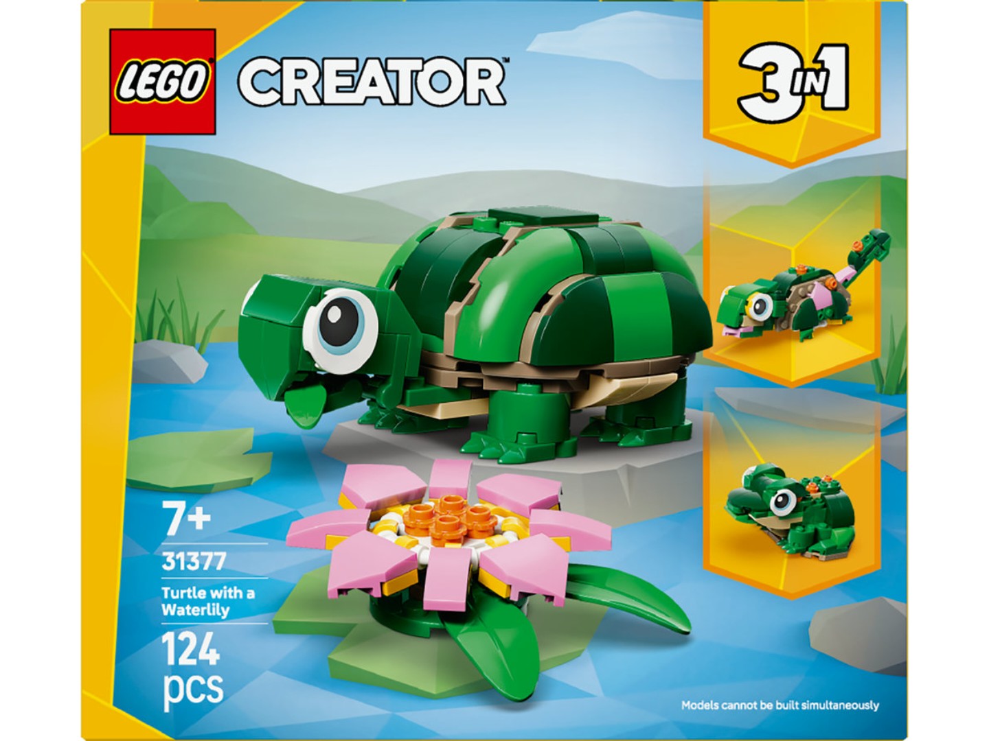 Конструктор LEGO Creator Черепаха з квіткою водяної лілії (31377) — фото 11