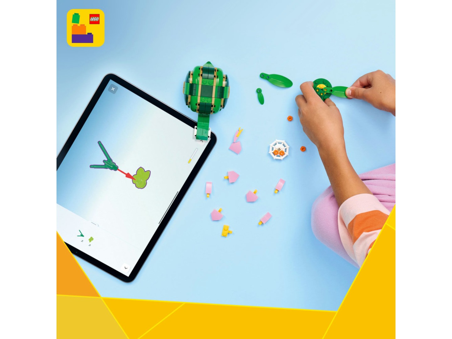 Конструктор LEGO Creator Черепаха з квіткою водяної лілії (31377) — фото 8