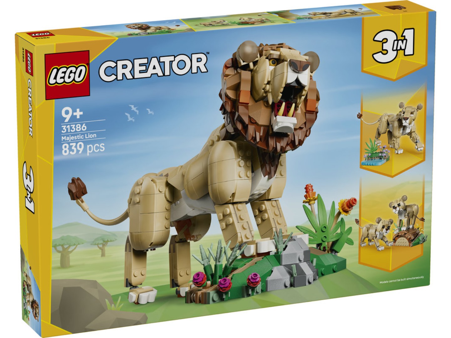 Конструктор LEGO Creator Дикі тварини: Величний лев (31386) — фото 12