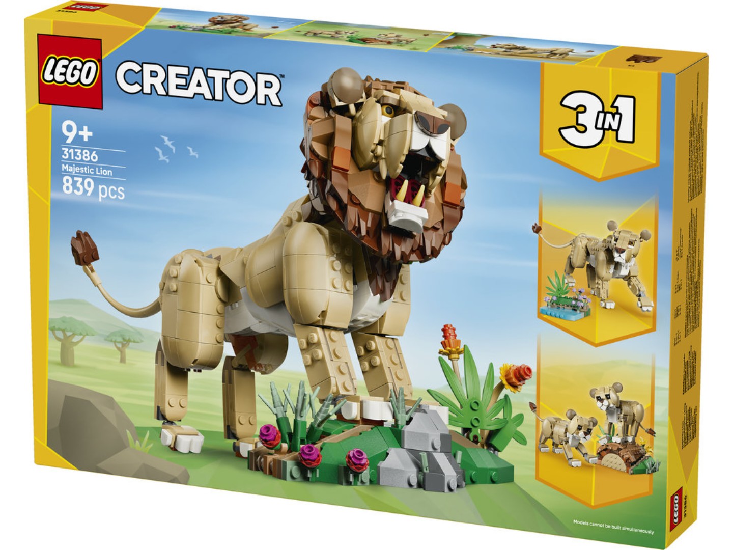 Конструктор LEGO Creator Дикі тварини: Величний лев (31386) — фото 14
