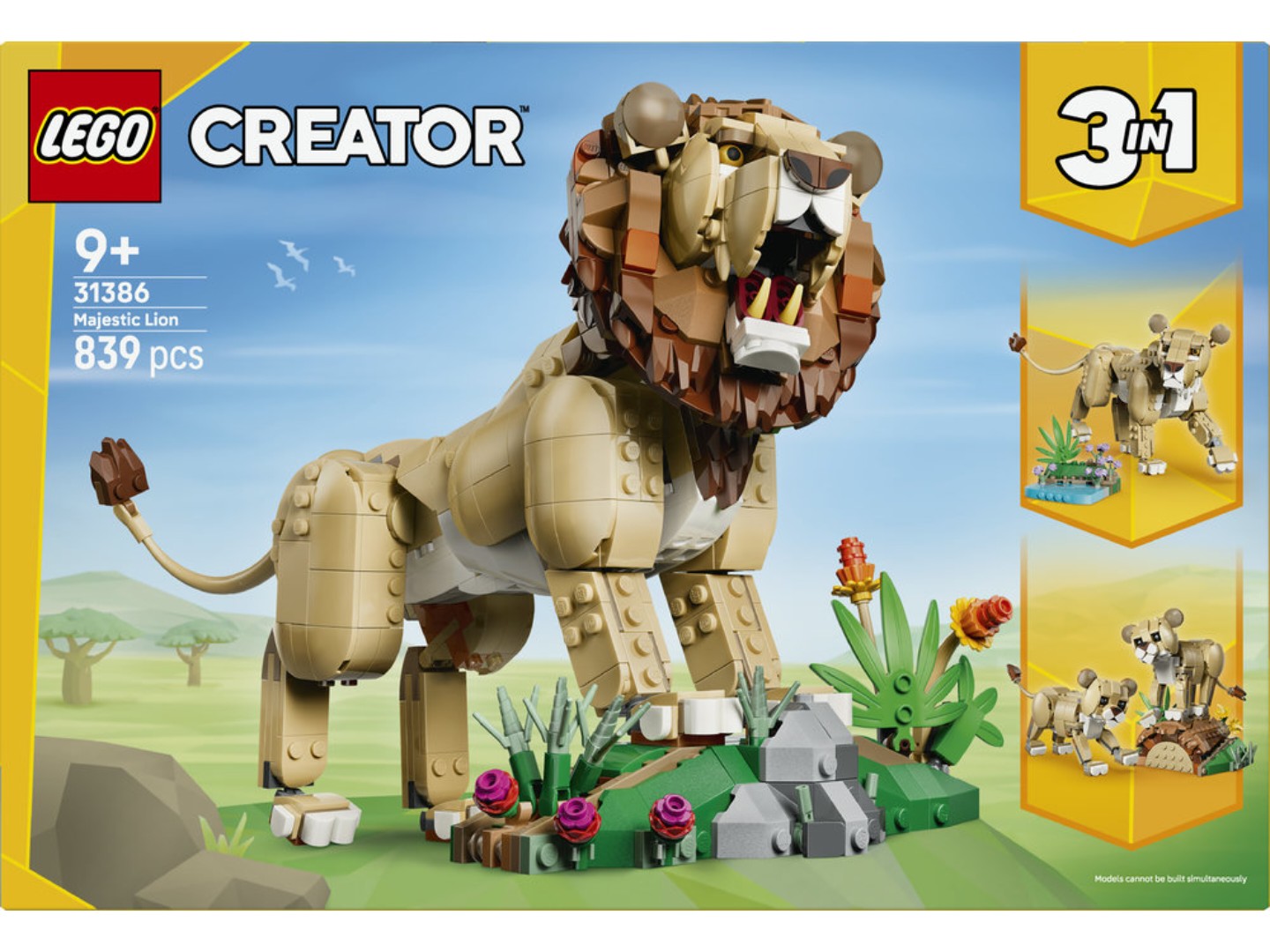 Конструктор LEGO Creator Дикі тварини: Величний лев (31386) — фото 13