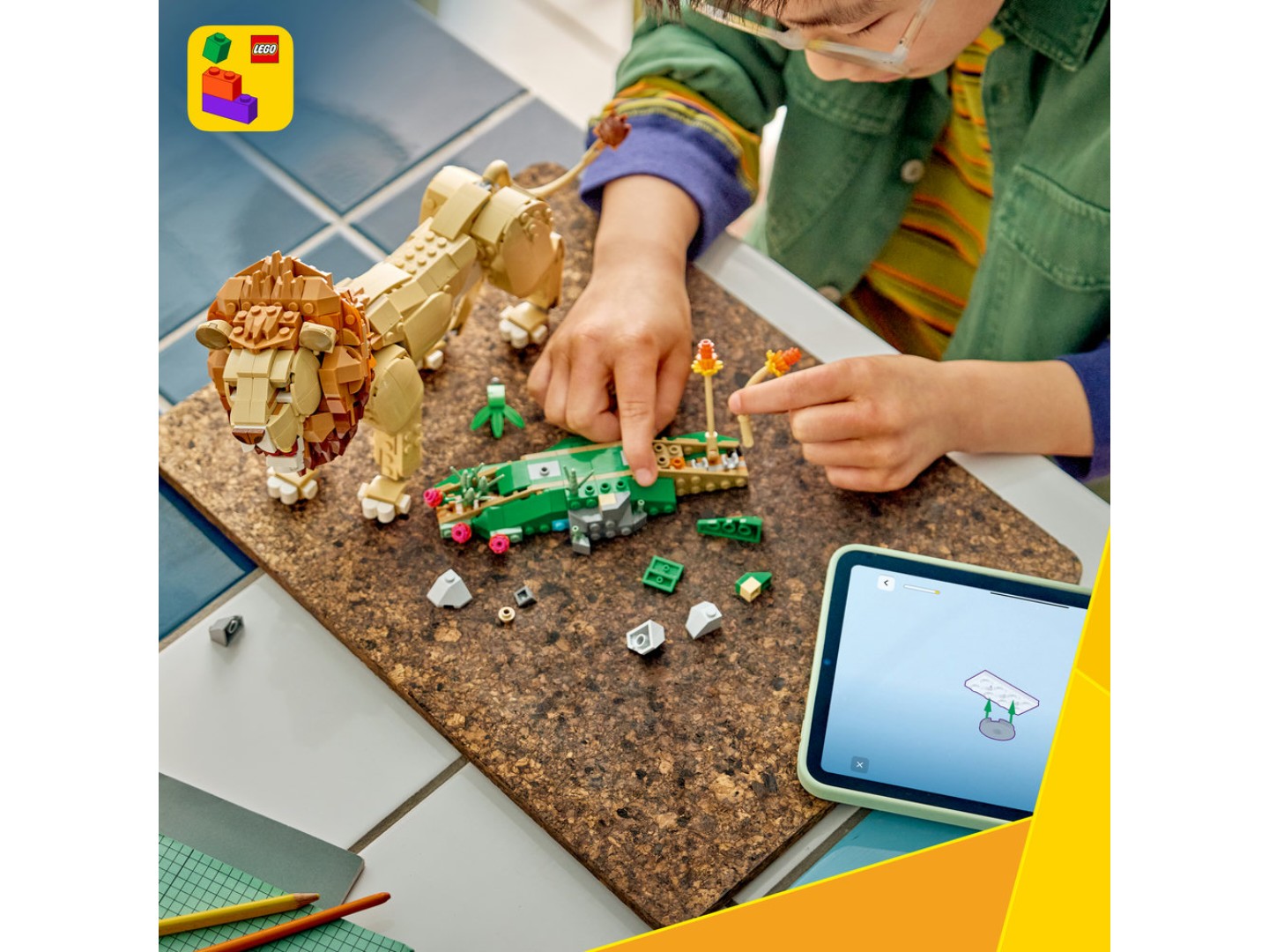 Конструктор LEGO Creator Дикі тварини: Величний лев (31386) — фото 5