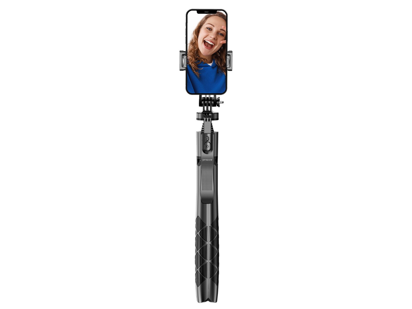 Трипод для селфі Proove MegaStick Selfie Stick Tripod (1530 mm) Black — фото 12