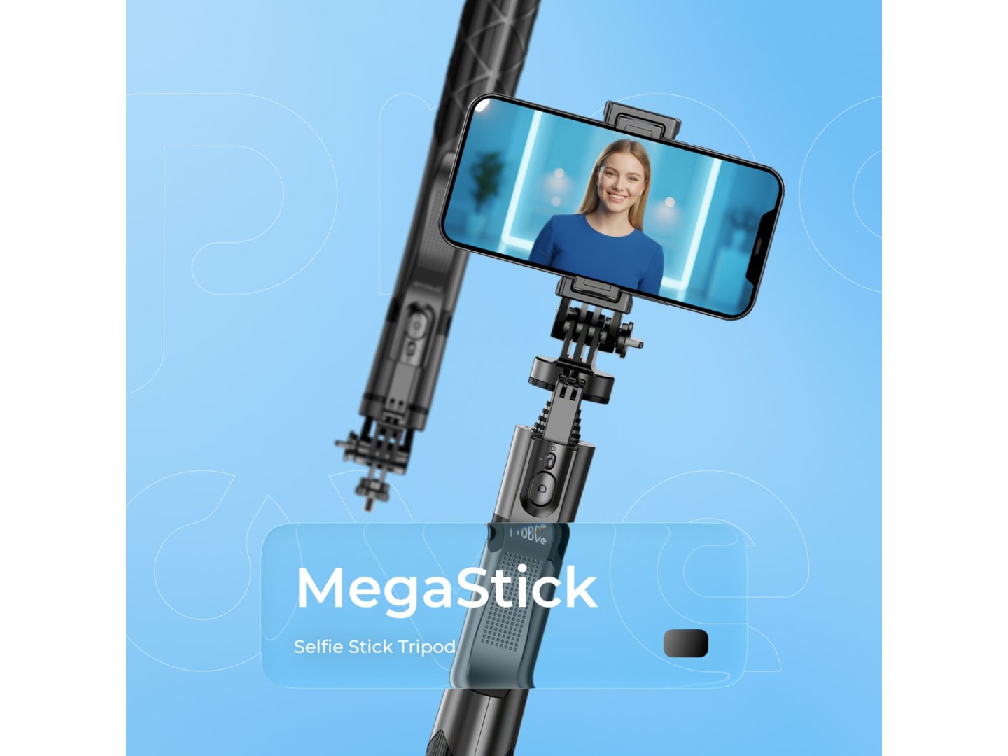 Трипод для селфі Proove MegaStick Selfie Stick Tripod (1530 mm) Black — фото 5