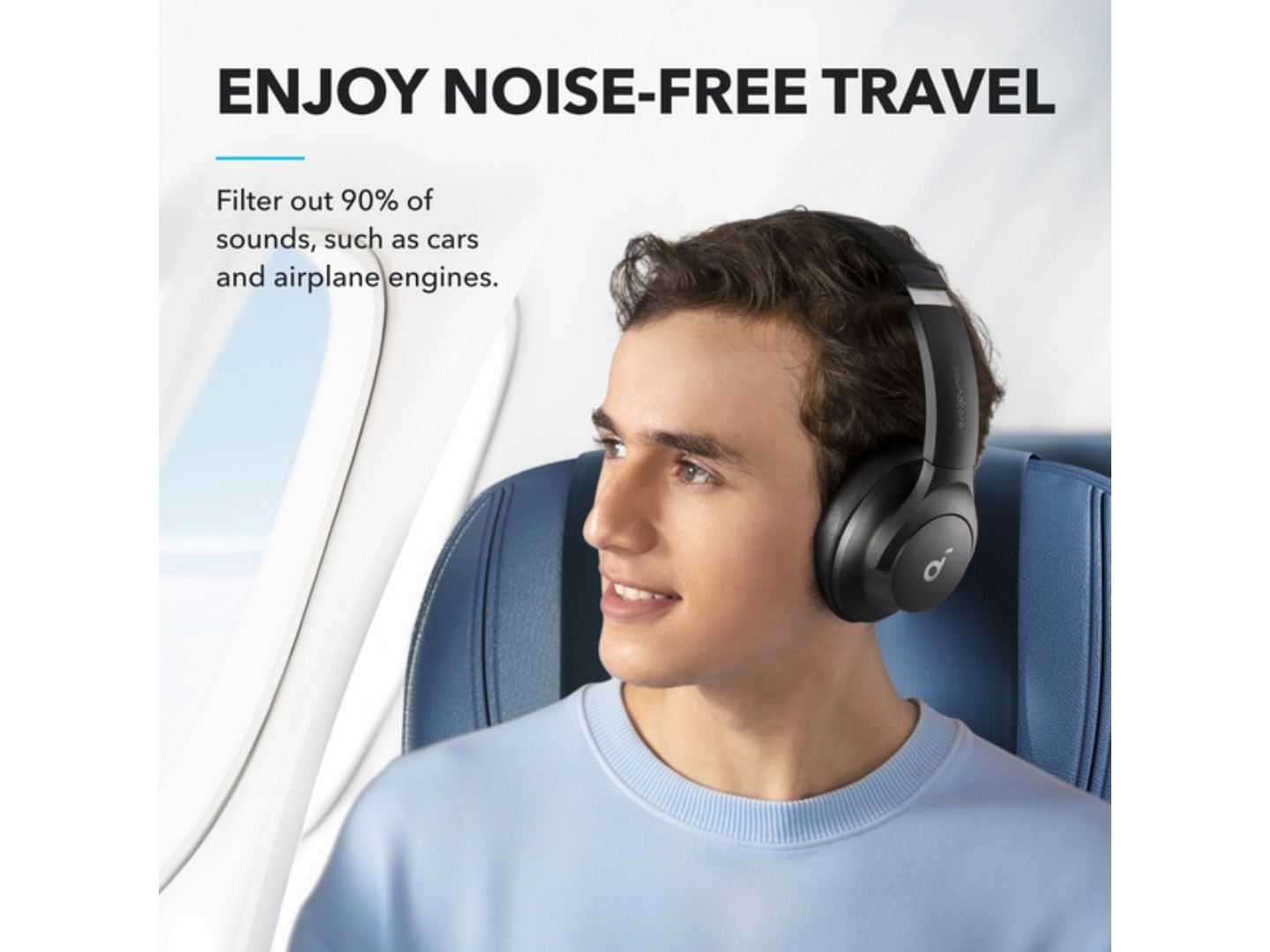 Навушники повнорозмірні бездротові Anker SoundCore Q20i Black (A3004G11) — фото 7