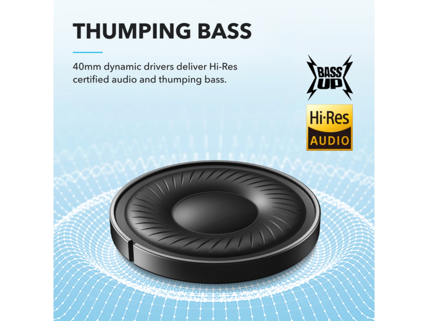 Навушники повнорозмірні бездротові Anker SoundCore Q20i Black (A3004G11) — фото 8