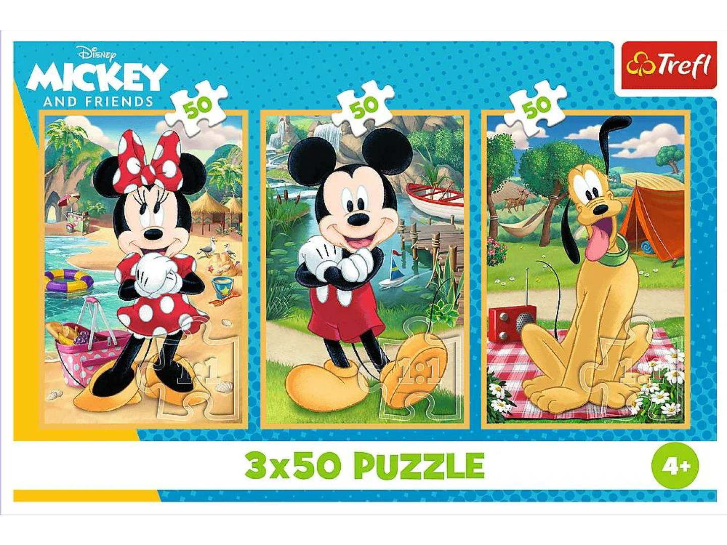 Пазли (3-4 роки) Trefl 3x50 Mickey&friends Миша на святі (5900511348811) — фото 5