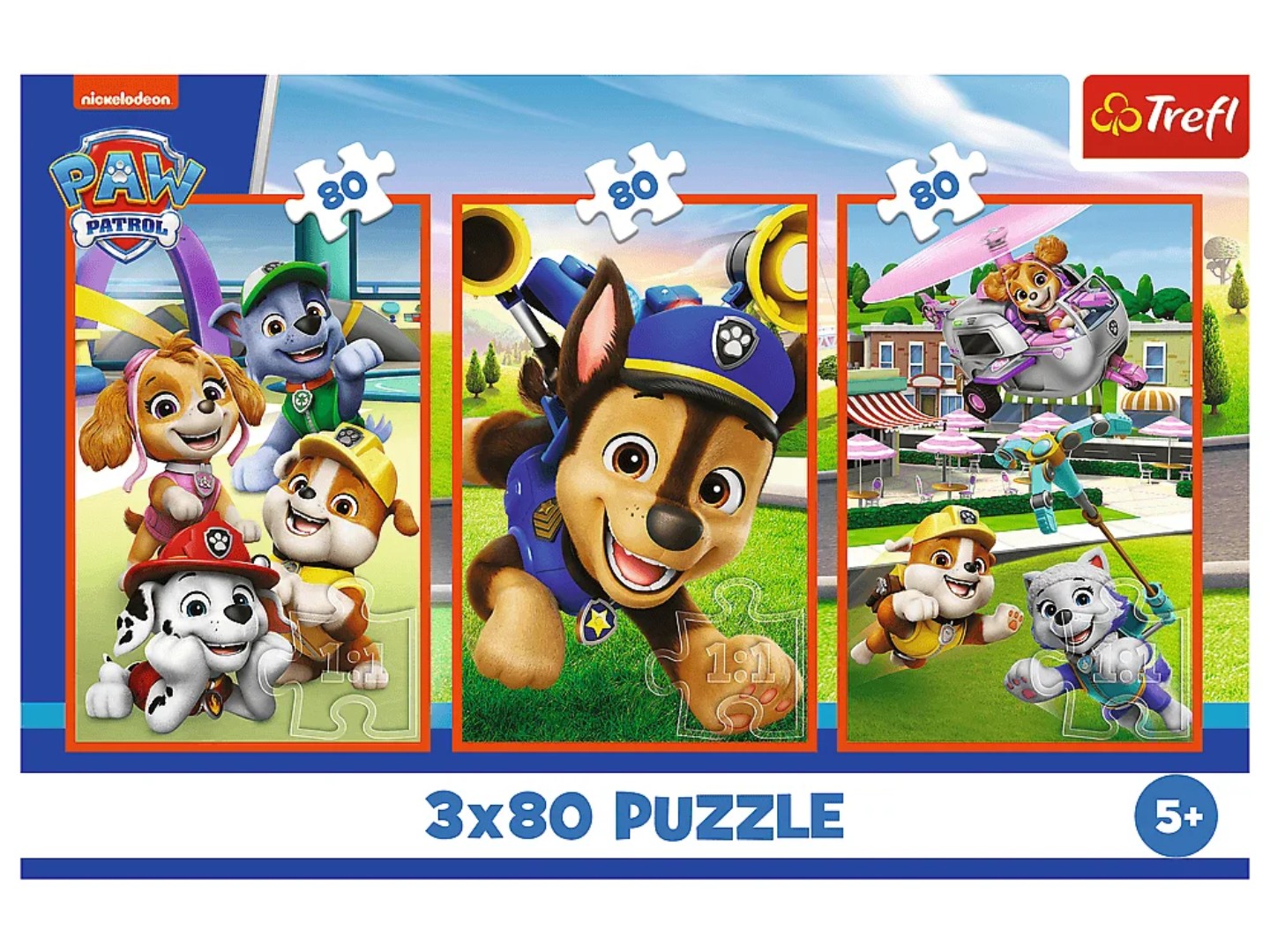 Пазли (5-7 років) Trefl 3x80 Paw patrol Собача банда (48866) — фото 3