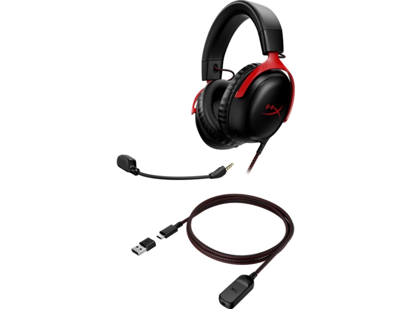 Гарнітура дротова ігрова HyperX Cloud III Black-Red (727A9AA) — фото 6