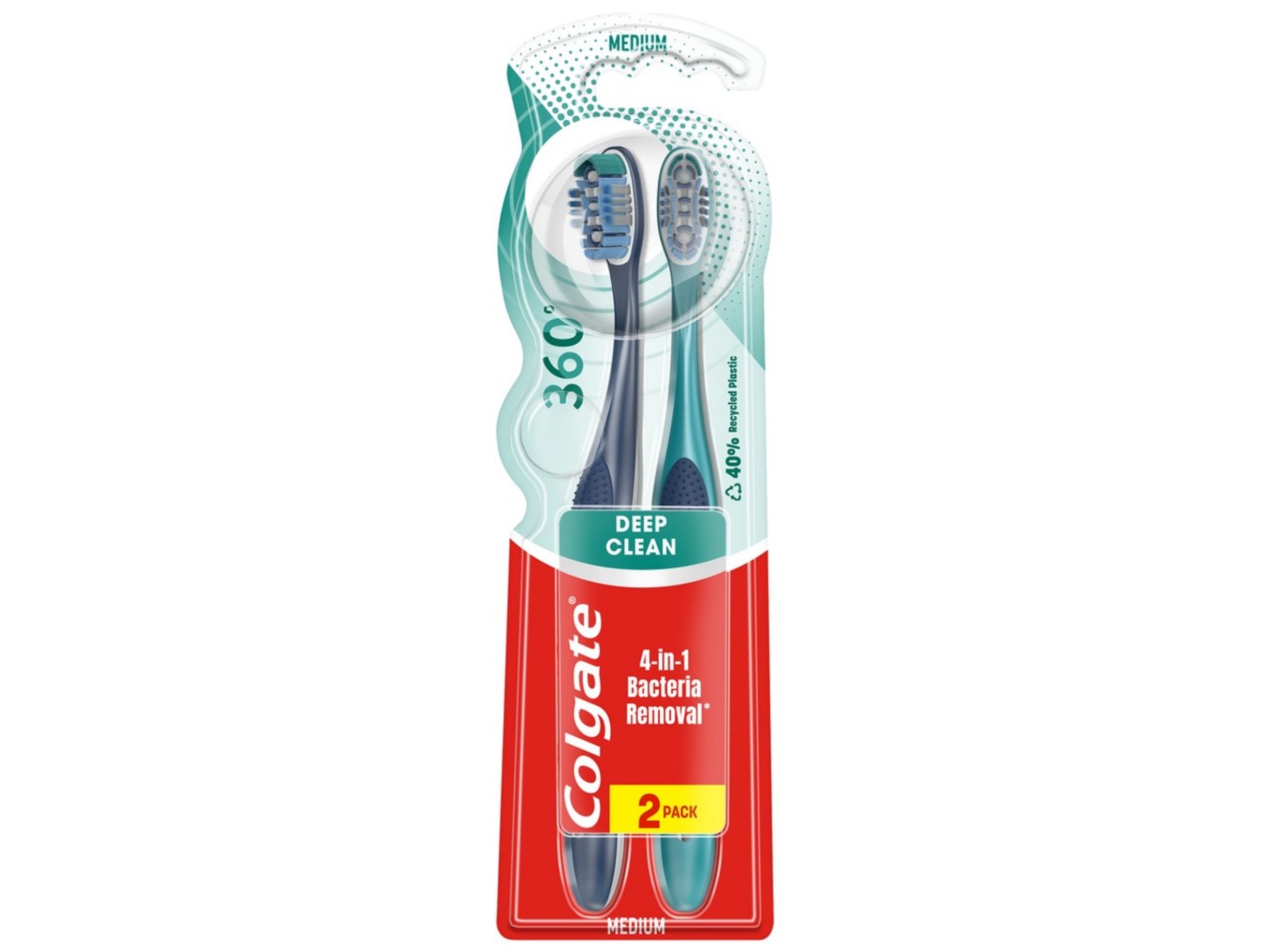Зубна щітка Colgate 360 Суперчистота 2 шт.