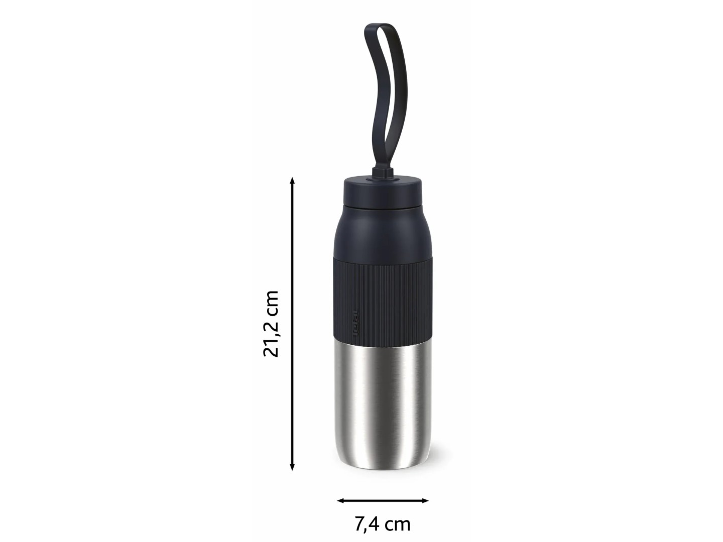 Термопляшка Tefal N2193710 BeYou Twist Screw Lid 0,5 л чорна — фото 11