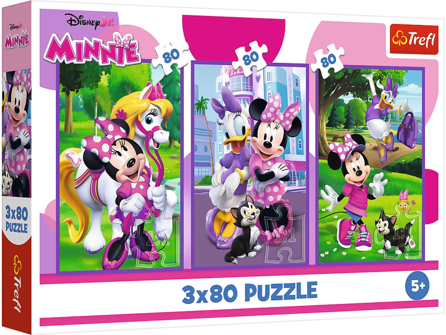 Пазли (5-7 років) Trefl Mickey&friends Мінні та друзі 3x80 ел. (5900511348897) — фото 1
