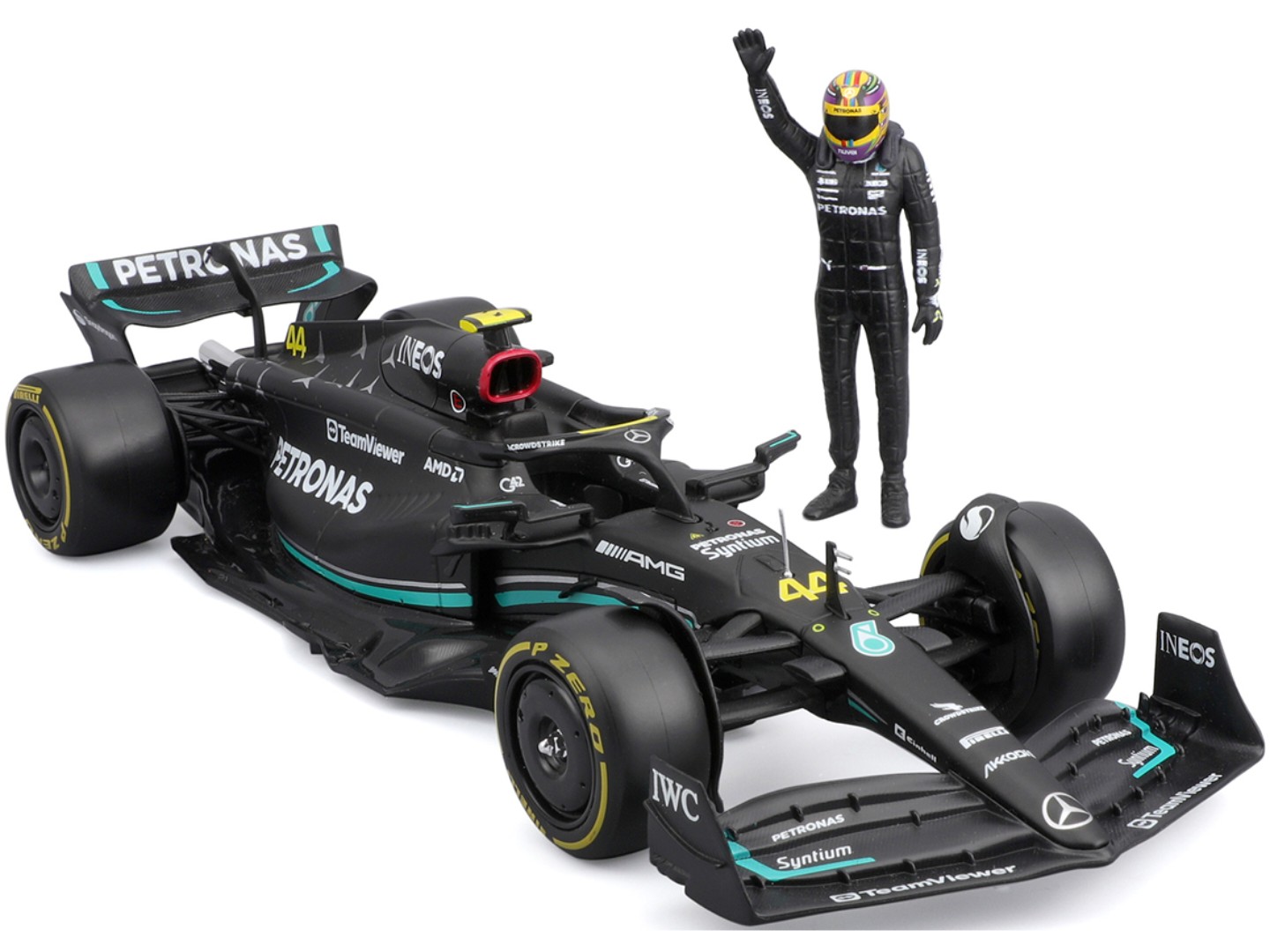 Колекційний легковий транспорт Bburago MERCEDES-AMG F1 W14 E PERFORMANCE в асортименті (18-28037) — фото 6