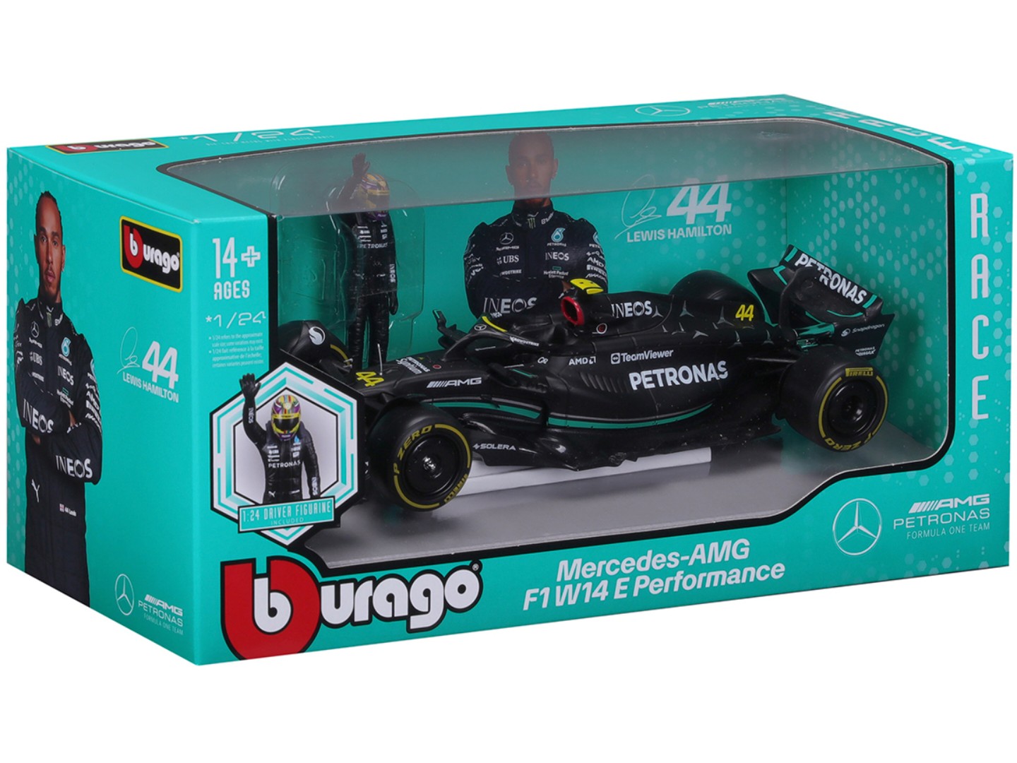 Колекційний легковий транспорт Bburago MERCEDES-AMG F1 W14 E PERFORMANCE в асортименті (18-28037) — фото 8