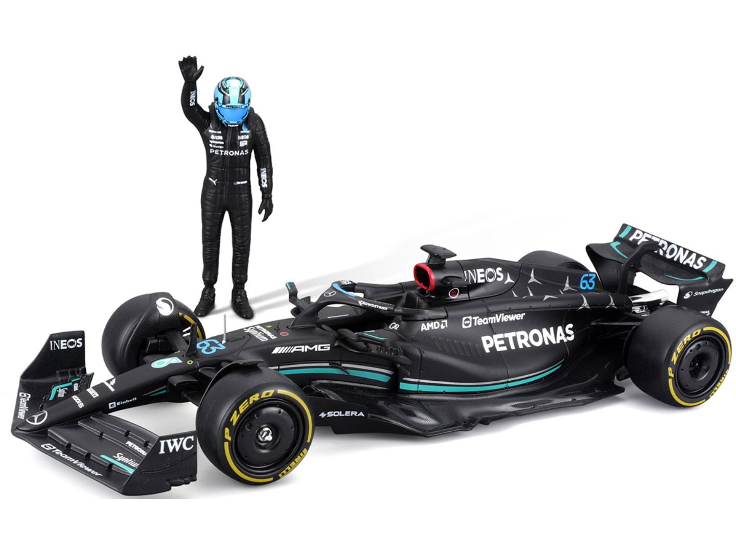 Колекційний легковий транспорт Bburago MERCEDES-AMG F1 W14 E PERFORMANCE в асортименті (18-28037) — фото 2