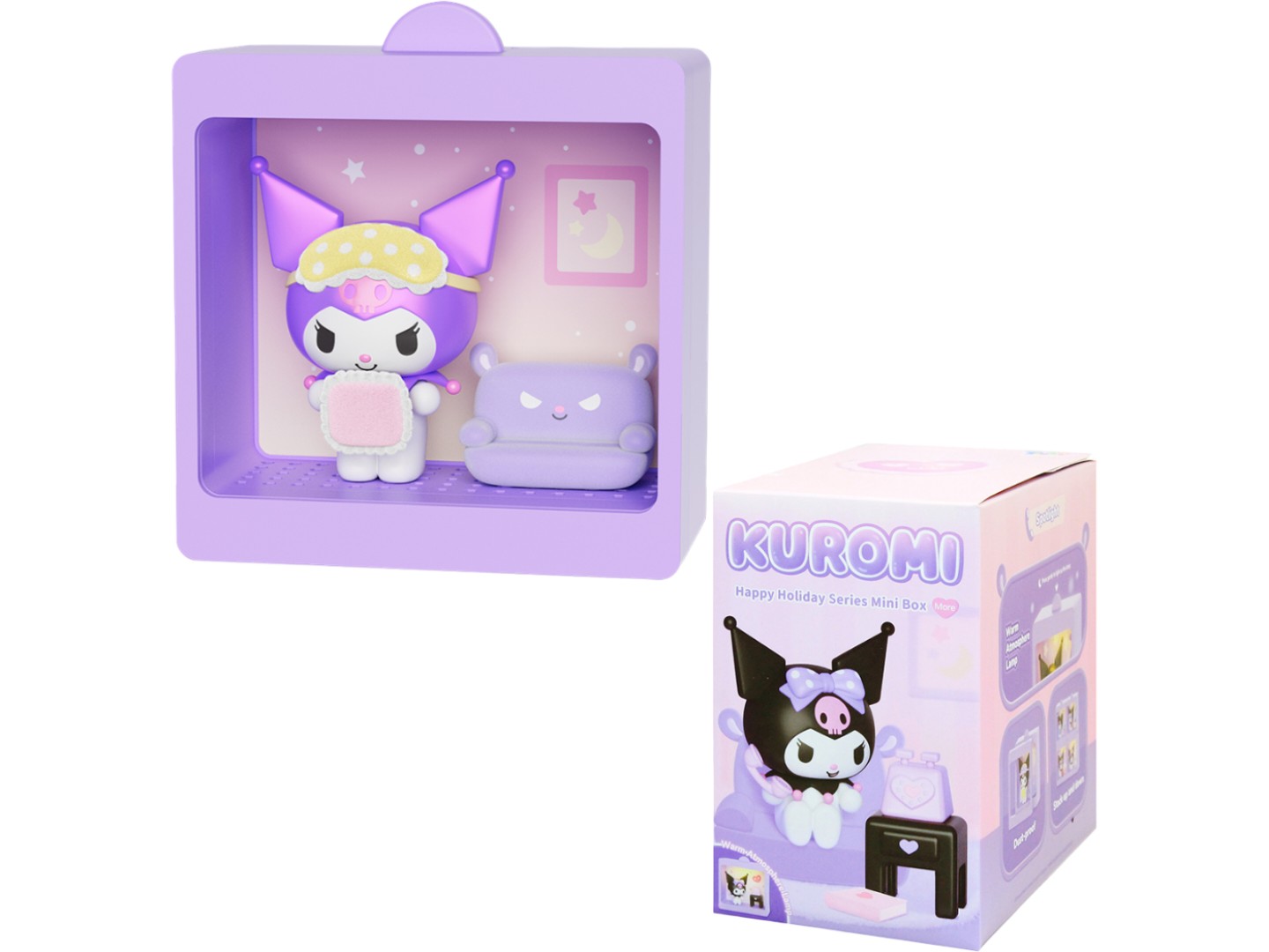 Ігрова фігурка-сюрприз Pop Top KUROMI – СВЯТКОВИЙ НАСТРІЙ світло в асортименті (25WH-001) — фото 1