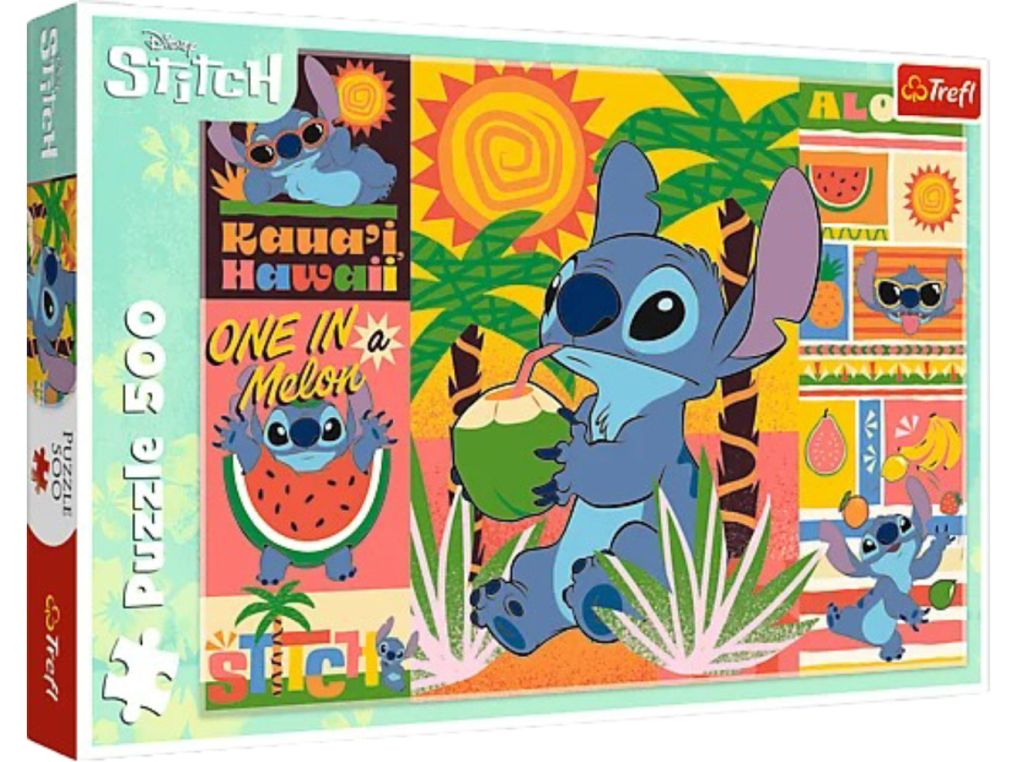 Пазли (8 +) Trefl "500" Lilo&Stitch Канікули зі Стічем (74834) — фото 1
