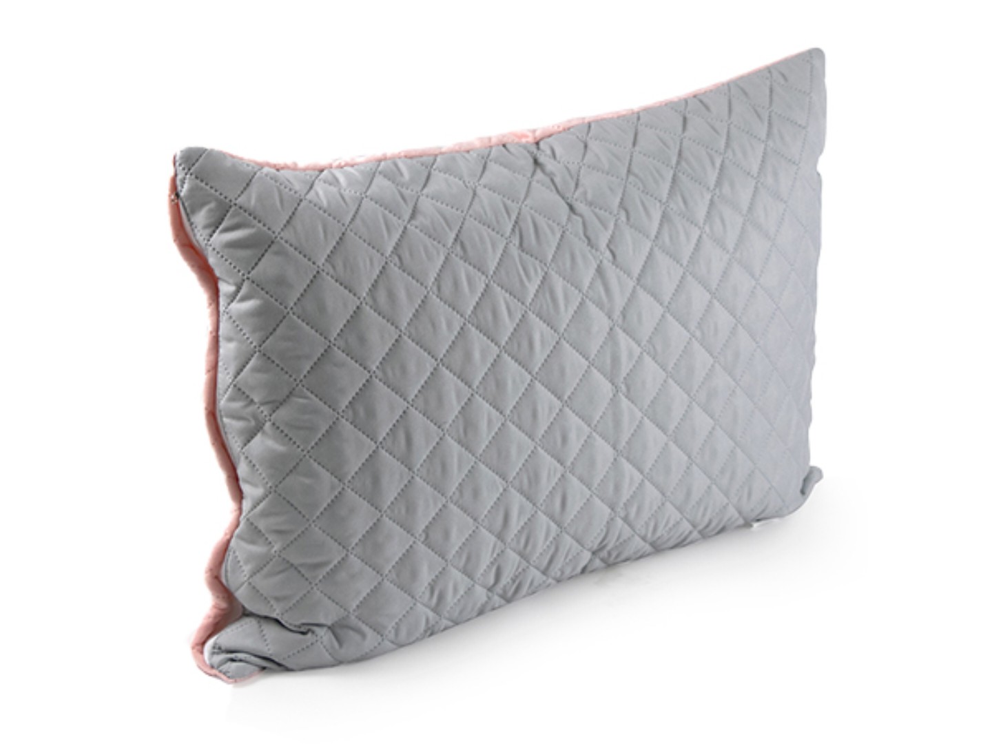 Чохол для подушки Руно велюр 50х70 (382.55_Pink and Grey ромб) — фото 1