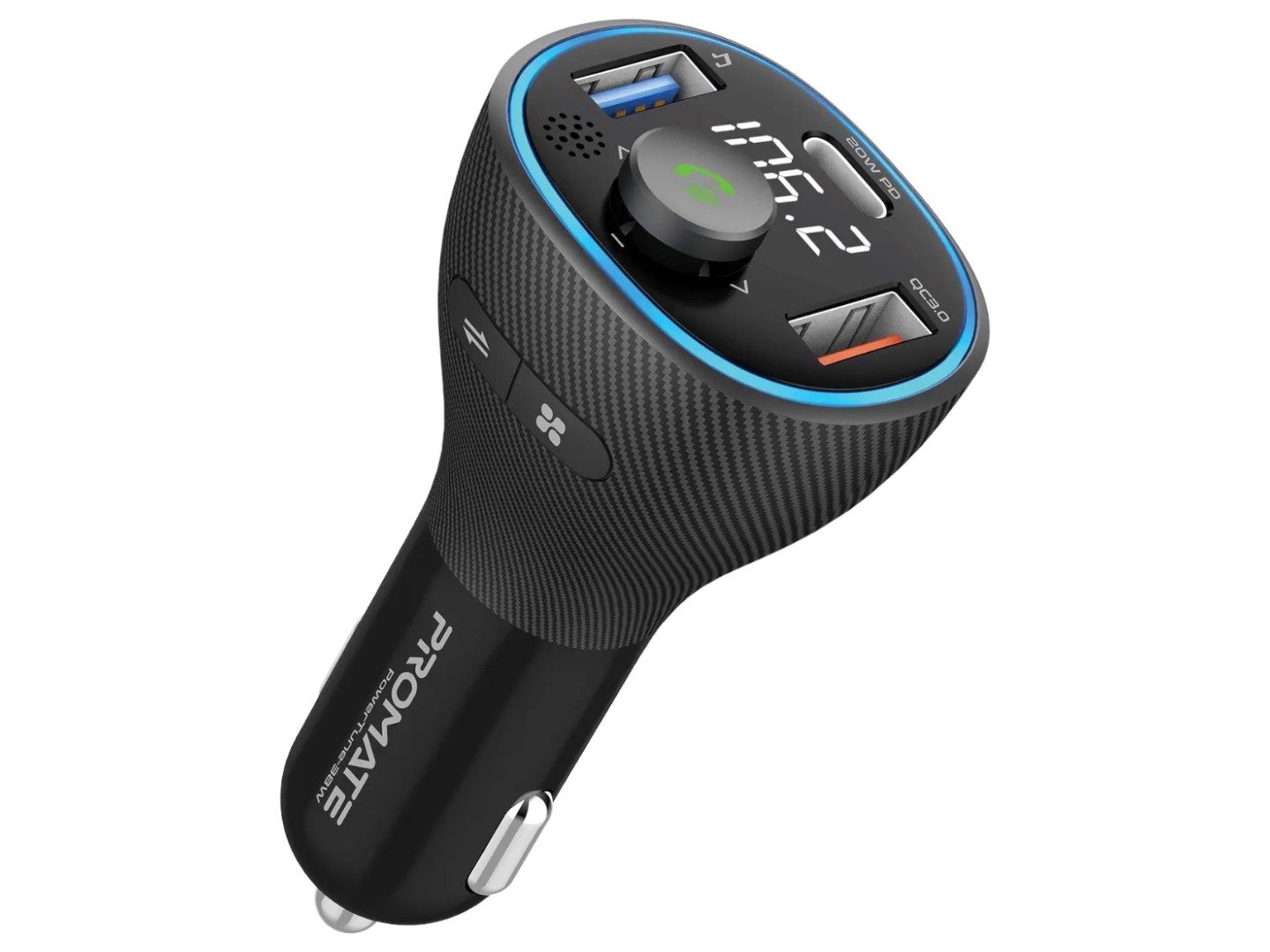 FM модулятор Promate Powertune-38w.Black — фото 1