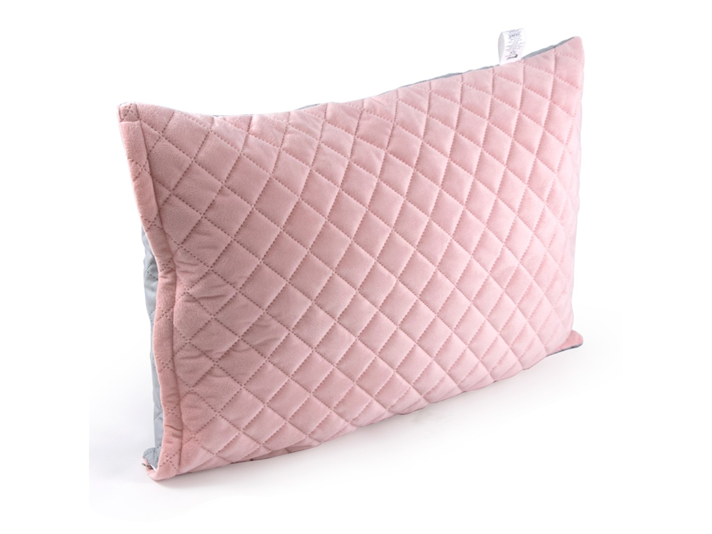Чохол для подушки Руно велюр 50х70 (382.55_Pink and Grey ромб) — фото 4