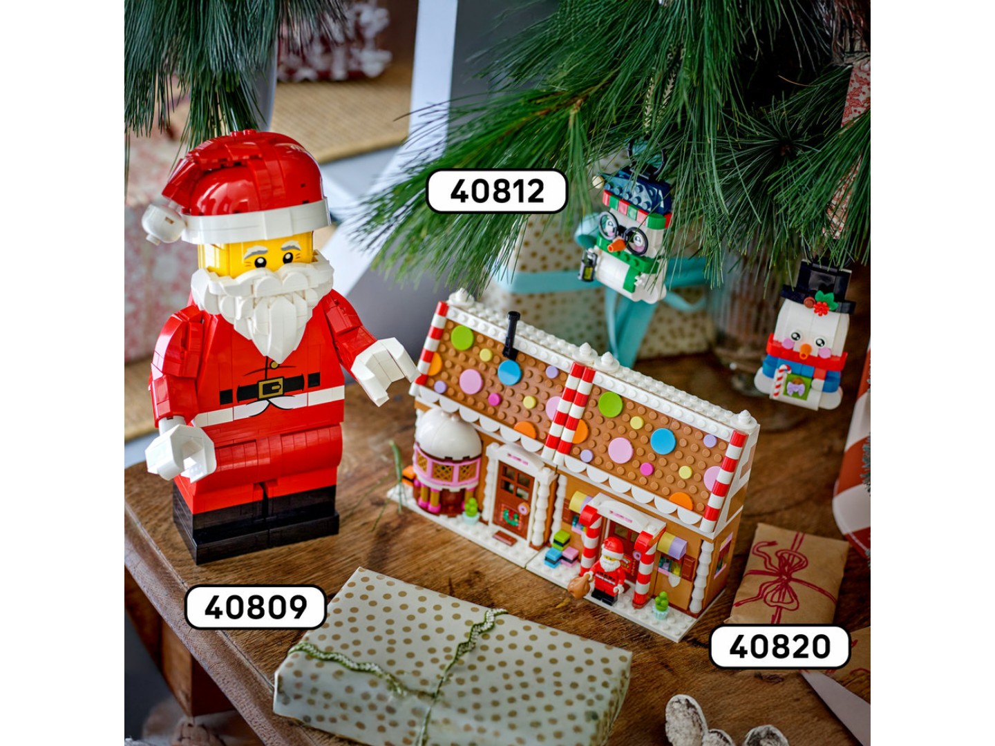 Конструктор LEGO Iconic Прикраси зі сніговиком (40812) — фото 9