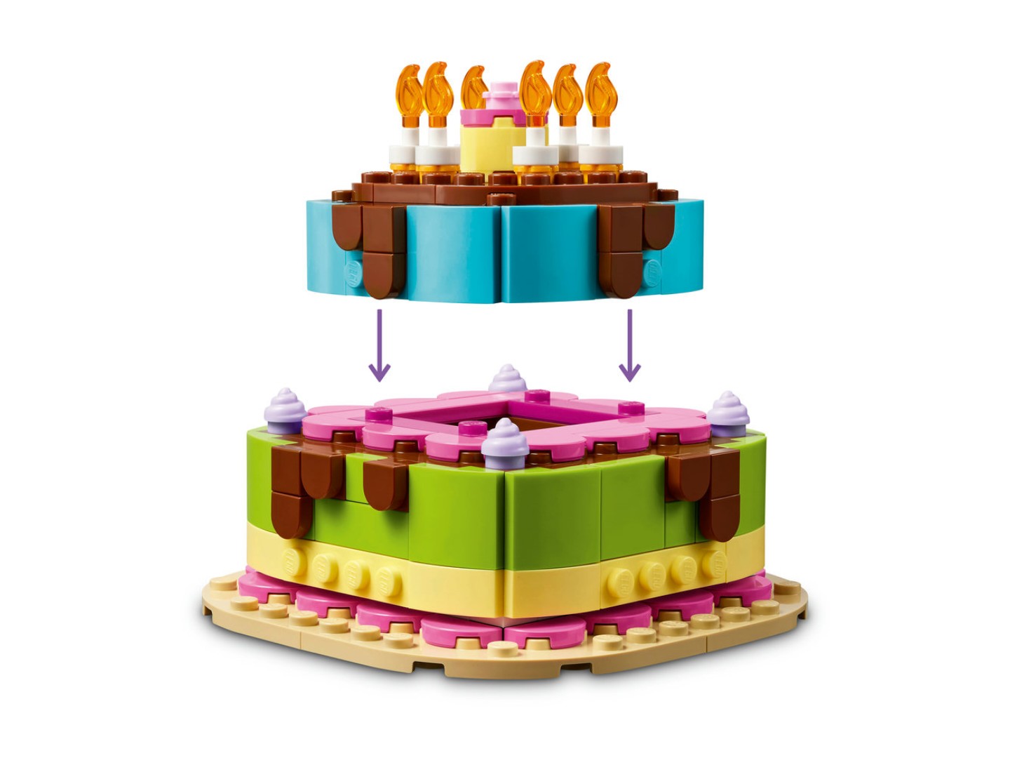 Конструктор LEGO Iconic Торт на день народження (40815) — фото 6