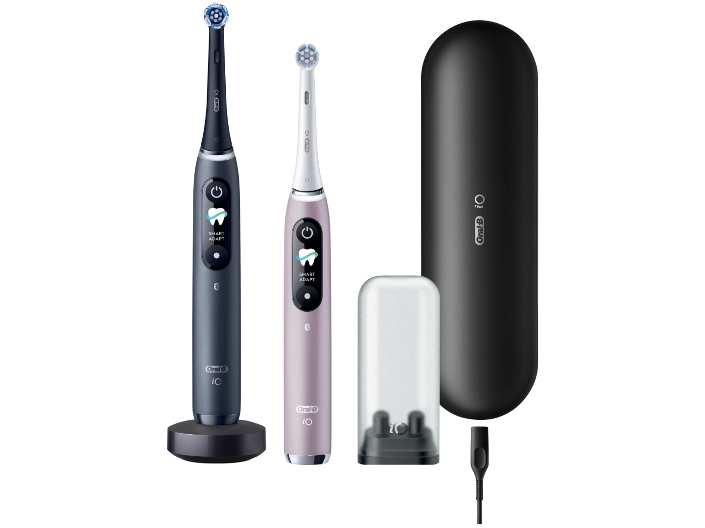 Зубна щітка електрична Oral-B Braun iO Series 9 Duo iOM9d.2J2.2AD типу 3758 + додаткова ручка Black