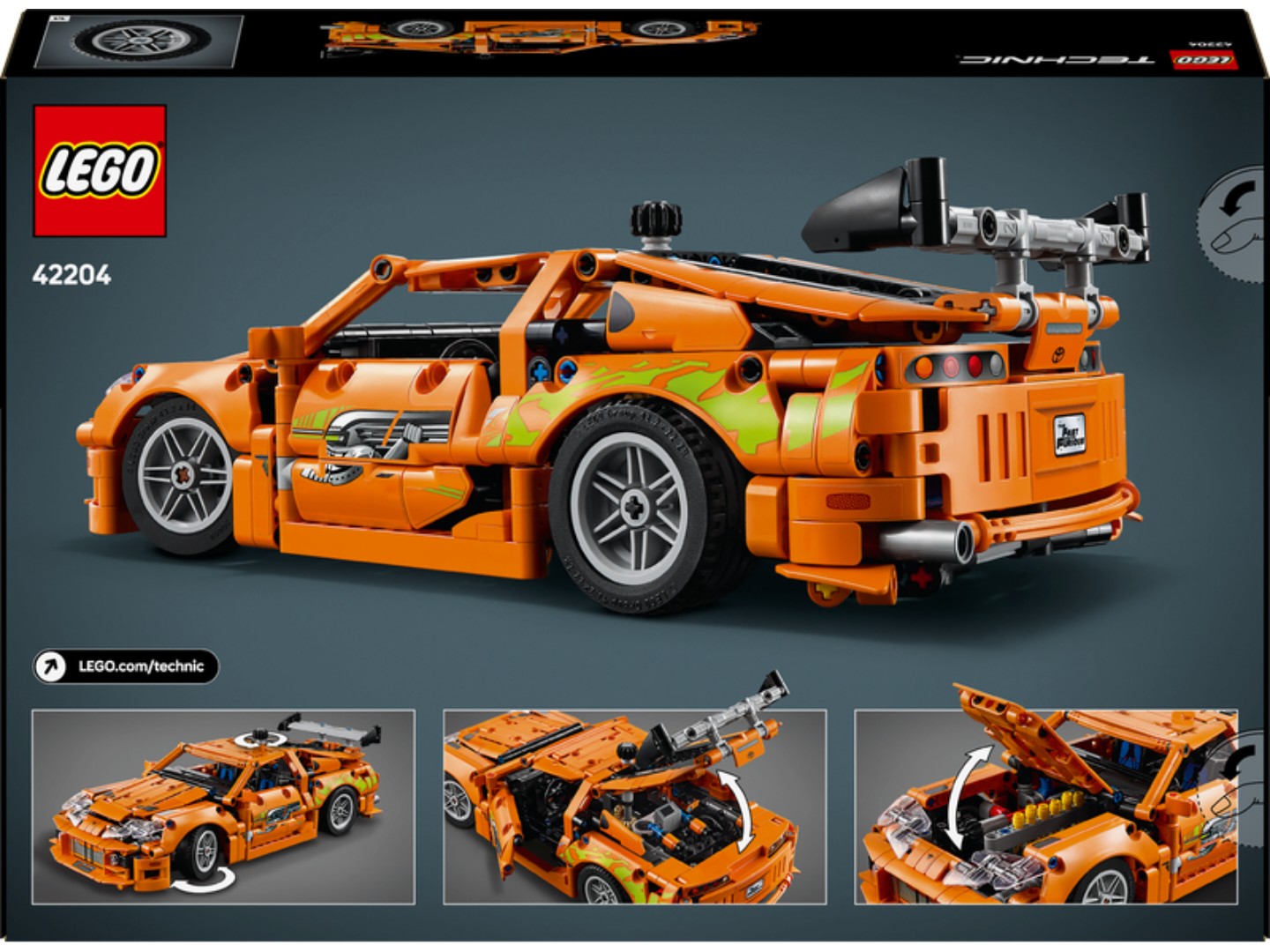 Конструктор LEGO Technic Fast and Furious Toyota Supra MK4 (42204) — фото 2