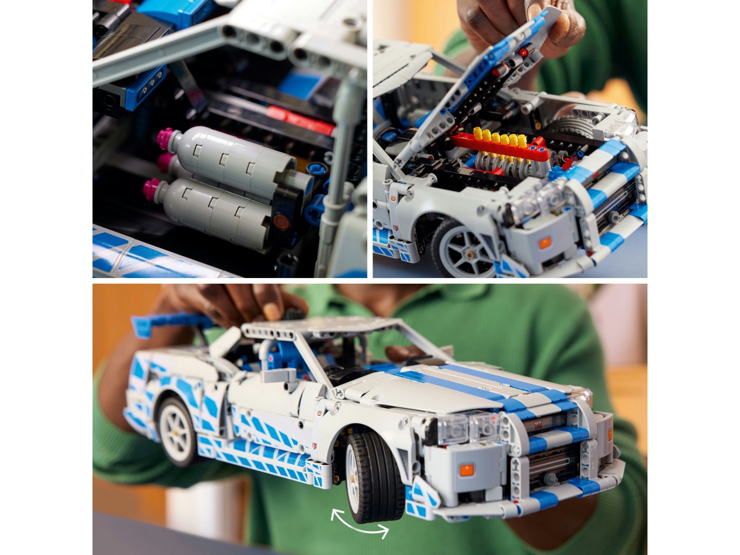 Конструктор LEGO Technic Подвійний форсаж Автомобіль Nissan Skyline GT-R (R34) (42210) — фото 8