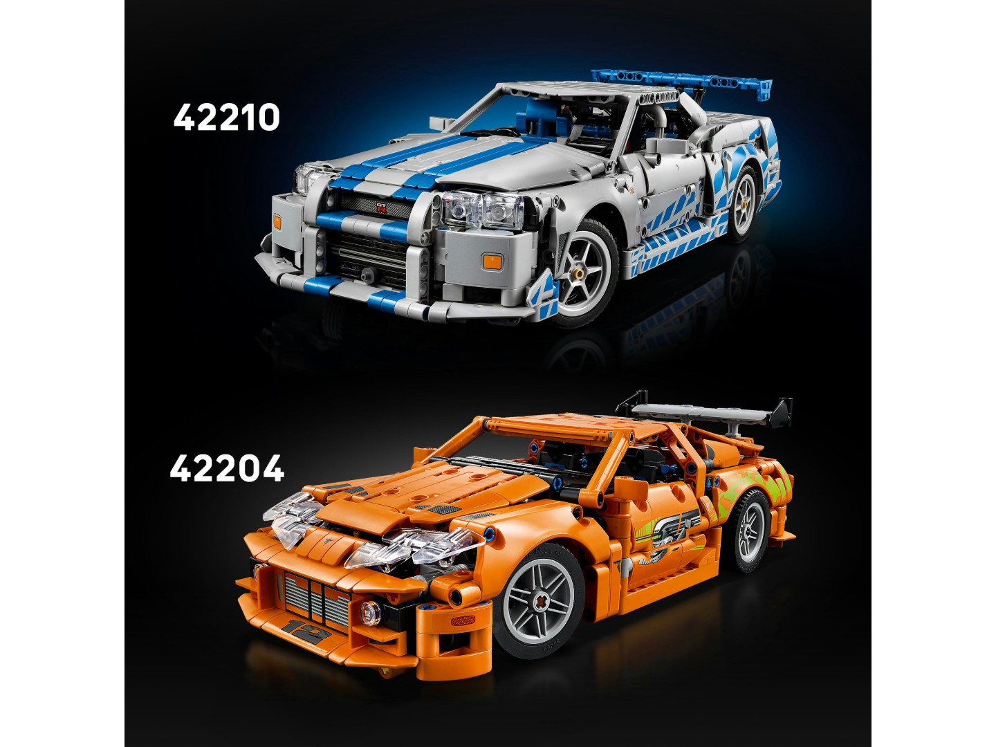 Конструктор LEGO Technic Подвійний форсаж Автомобіль Nissan Skyline GT-R (R34) (42210) — фото 9