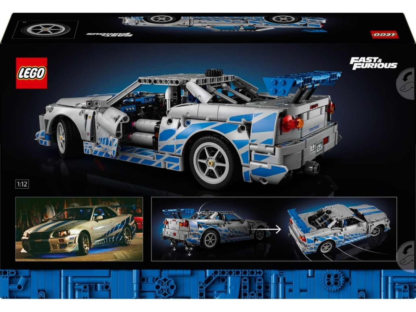 Конструктор LEGO Technic Подвійний форсаж Автомобіль Nissan Skyline GT-R (R34) (42210) — фото 2