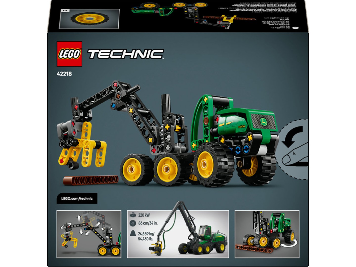 Конструктор LEGO Technic Колісний комбайн John Deere 1470H (42218) — фото 2